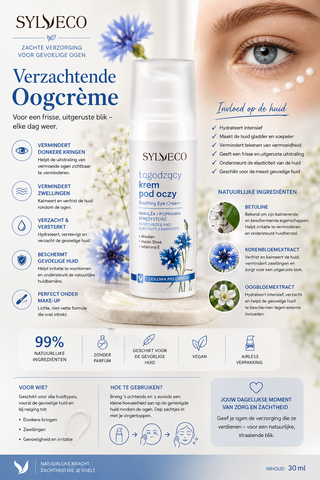 SYLVECO Verzachtende Oogcrème