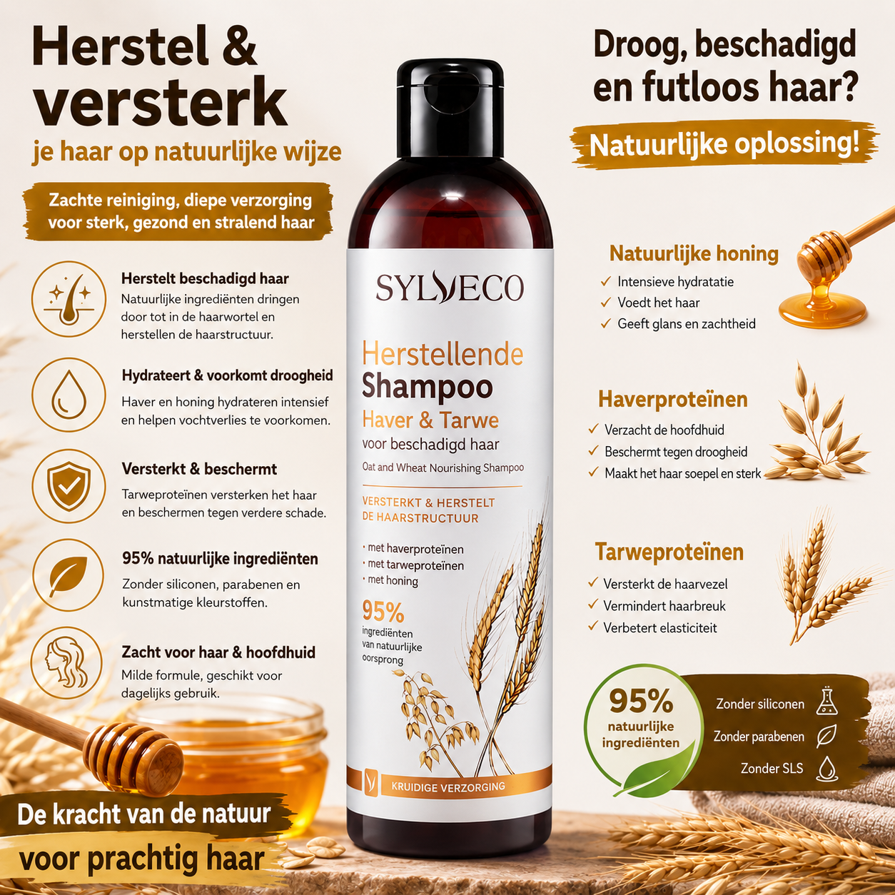 SYLVECO Herstellende Tarwe- en Havershampoo